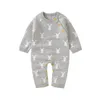 Tute Baby Pagliaccetti nati Coniglio di Pasqua Tute Vestiti Primavera Autunno Manica lunga Neonati Ragazzi Ragazze Tute Abiti Top 230228