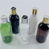 Botellas de almacenamiento 300 ML X 20 Disco Tapa superior Botella de embalaje Jabón líquido de plástico vacío PET Tamaño de viaje Contenedor portátil para champú Cosméticos