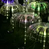 Luci da giardino a fibra ottica impermeabili per esterni con meduse e luce colorata per la decorazione dell'iarda della villa del patio del giardino solare