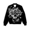 Herenjacks Xinchenyuan Men/Women Rose en Skull 3D Gedrukte jas mode streetwear Men Loose Sporting Coat M53