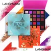 Eye Shadow Langmanni 25 Färgmatt Pearlescent Eyeshadow Palette Långvarig naturlig makeup Shimmer Glitter Drop Delivery Health B Dhjda