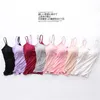 Camisoles Tanks Modal Top Women Camisole 스틸 반지없는 가슴 패드 외부 마모 플러스 바닥 속옷 요가 피트니스 스포츠