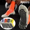 Chaussettes pour hommes 3 paires de chaussettes de compression Chaussettes de football Chaussettes de sport Course à pied Chaussettes de cyclisme Distribution de sport Chaussettes de football antidérapantes Calcetines Z0227