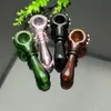 Accessori per fumatori Pipa in vetro concavo colorato a 2 ruote Narghilè in vetro Maniglia Tubi Tubi per fumare Alta qualità