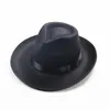 Cappello Fedora Cappelli in Feltro Donna Uomo Cappellino Fedora a Tesa Larga Cappellino Jazz Trilby Donna Uomo Cappellini