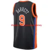 11 Jalen Brunson s heren basketbalshirts RJ Barrett Julius Randle Derrick Rose Jersey Immanuel Quickley Obi Toppin Mitchell Robinson Josh Hart s City