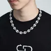 Projektant biżuterii Hip Hop Mens 14 mm Moissanite Diamond Cuban Link Naszyjnik 925 Srebrny Srebrny Zatrudnione Naszyjniki na nos