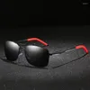 Sunglasses Classic Aviation Men Polarized Metal Stylish Driving Shades UV400 Cool Pilot Sun Glasses With Box