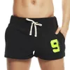 Mäns shorts seobean män casual bomull andas fitness jogger sportkläder bottnar sommar hem lounge gym 230228