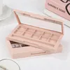 Opslagflessen 10 roosters leeg bijvulbaar container case make -up palet voor schoonheid cosmetische lippenstift lip oogschaduw blusher wit zwart