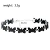 Choker Kvinnor Girls Butterfly Lace Solid Color Halsband Sexiga gotiska chokers för cosplay