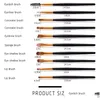 Makeup Brushes Professional 20pcs Brush Set Wood Handle Toitrage Kit Woard Maquillage avec portefeuille Drop Livraison Health Beauty Tools Dhayh