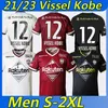 22 23 J1 League Vissel voetbalshirts A Iniesta Bojan Osako Muto 2022 2023 Men Volwassen voetbalshirt Uniformen Pre-Sell S-2XL272B