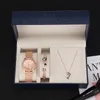 Wristwatches Fashion Women Sets ZONMFEI Brand Rhinestones Necklace/bracelet/watches Gift Box Stainless Steel ZM013-EWristwatches Iris22