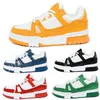 Virgil Designer Kinderschoenen Abloh kalfsleer leer wit groen rood blauw letter overlays platform lage loafers platform sneakers letter rubber euro 28-35 y66