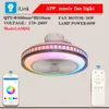 50 cm żyrandol wentylatora sufitowego z LED Light Pilot Smart Electric Bluetooth Electric Fan Fan 3 Speed ​​Wiatr do wystroju sypialni