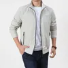 Herrjackor Autumn Winter Fleece Jacket Men's Casual Quick Dry Bomber Cardigan Coats 4xl 5xl Solid Color Top