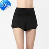 Designer dames shorts lulus snel drogen Running korte broek dames aardbeien milkshake dames outdoorl sportieve anti -glans voering legings2esssess