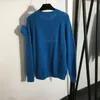 23SS FW Kvinnor överdimensionerade tröja stickor designer toppar med brevväska mönster Milan Runway Brand Designer Crop Top Shirt High End Custom Elasticity Pullover Sweater