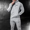 Herrmode -spårningsdräkter Casual Hoodie Sweatsuits Men's Sport Style Tracksuit Classic Print Jogging Gym Sweatpants Set Men Sweatsuit 23SS