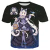 Heren t shirts cool shirt heren/dames nekopara chocola vanille 3d geprinte t-shirts korte mouw harajuku stijl t-shirt streetwear tops tee