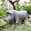 35x17cm Realistiska noshörning Plyschleksaker Plysch noshörning Gosedjur Dockor Mjuk kudde Spädbarnsryggstöd Barn Födelsedagspresent Heminredning LA537
