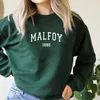 Kadın Hoodies Sweatshirts Draco Malfoy 1980 Kadın Sweatshirt Kadın Erkekler Hoodie Uzun Kol Gevşek Sonbahar Mürettebat Sweatshirts Harajuku Giysileri 230227