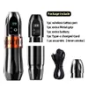 문신 기계 야망 Boxster Professional Wireless Tattoo Machine Pen 강력한 코스 미터 모터 1650 MAH 리튬 배터리 문신 아티스트 230227