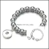 Bracelets de charme Noosa Snap Snap Bracelet Jewelry IMITATED PAREL BOTONS GINGERN BOTTNS BOLTLE FIT DIY 18mm Snaps Drop Drop Delt Dhiy3