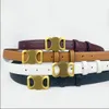 Modedesigner äkta läderbälten för kvinnors män Casual midjeband Kvinnor Guld slät spänne cowskin bälte damer ceinture bälte 90-115 cm