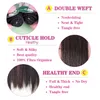 8 buntar/packa långa raka hårbuntar 22/24/26 tum ombre brunt syntetiskt hårväv hästsvans hår weftförlängningar för kvinnor