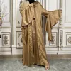 Etnisk kläd Turkiet 2 bit Abaya Set muslim för kvinnors kimono marockanska kaftan jellaba lång klänning islam säljer fest gåva