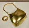 Designer de luxo Bolsa de noite 10A de alta qualidade Golden Bright Surface CHIDO POUCH BONDA HOBO LADA BANDA HOLENTE HOPA CRESSBIOL