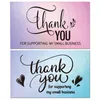 Obrigado por apoiar meu pequeno cartão de visita 50 PCs/Lote Cardstock Scellers Gratitude Gift Laser Card BH8357 TQQ