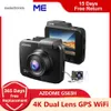 Mise à jour Mise à jour AZDOME GS63H Dash Cam 4K Enregistreur de caméra de tableau de bord de voiture GPS WiFi intégré avec UHD 2160P 2,4 "LCD WDR Vision nocturne DVR de voiture