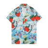 1 남자 디자이너 셔츠 여름 슈트 소매 캐주얼 셔츠 패션 느슨한 폴로스 비치 스타일 통기성 티셔츠 티 의류 Q64