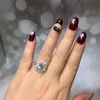 Womens Diamond Ring Fashion Flowers Moissanite Rings Jewelry Wedding Engagement Ring For Women