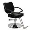 Coiffeur barbier HC106 femme chaise de barbier coiffeur stock noir utilisation disponible Mobilier de salon, chaise de barbier de salon.