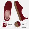 Slippers Comwarm Winter Cotton Slippers Women Men Home Warm Felt Shoes Thick Soft Sole Bedroom Non Slip Heel Wrap Indoor Fuzzy Slippers Z0215
