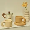 Керамика Floriddle Mugs с блюдцами кофейные чашки и блюдца домашний офис чайная чашка корейская тарелка 230228