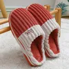 Slippers Comwarm Winter Warm Plus para homens homens espessos solteiros de algodão de algodão peludos de algodão