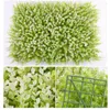 Decorative Flowers LuanQI 40x60cm Green Artificial Plants Wall Panel Plastic Indoor Wedding Backdrop Shopping Center Home Decor Carpet Grass