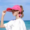 Wide Brim Hats Hat Ladies Ssummer Sunscreen Sun Visor Outdoors Riding Pull Board Sun Cap Fashion Hind Hats With Snow Caps G230227