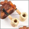 Tubos de fumantes adt acessórios portáteis de milho portátil Men Natural Corncob chegou o dispositivo prático 1 16yd j2 entrega de gota home dh0ia