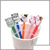 Drinking Straws Sts Custom Plush Toy Cartoon St Topper Sile Mold Er Fashion Charms Reusable Splash Proof Dust Plug Decorative 8 Home Dhbs2