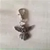 50PCS Fashion Vintage Silver Alloy Angel Charm Charm Higain Hompts Key Ring Fit Diy Key Cains Accessories Jewelry1245x