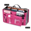 Cosmetic Bags Clear Compact Portable Women Makeup Organizer Bag Girls Toiletry Travel Kits Storage Hand Track Drop Delivery Health Be Dh8Vt