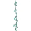 Decorative Flowers Eye-Catching Simulation Vine Elegant Willow Realistic Partition Blocking Green Leaves