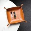 Schmuckbeutel Taschen Kreatives PU Leder -Valet Schmuck Faltschale Zusammenklappbare Telefonschlüssel Brieftaschenmünze Desktop Aufbewahrung Sundies Box Bins ACCE ACCE