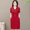 Vestidos casuais vestidos de verão midi de tamanho curto Mulher Mulher Vestido de Mujer Femme Robe